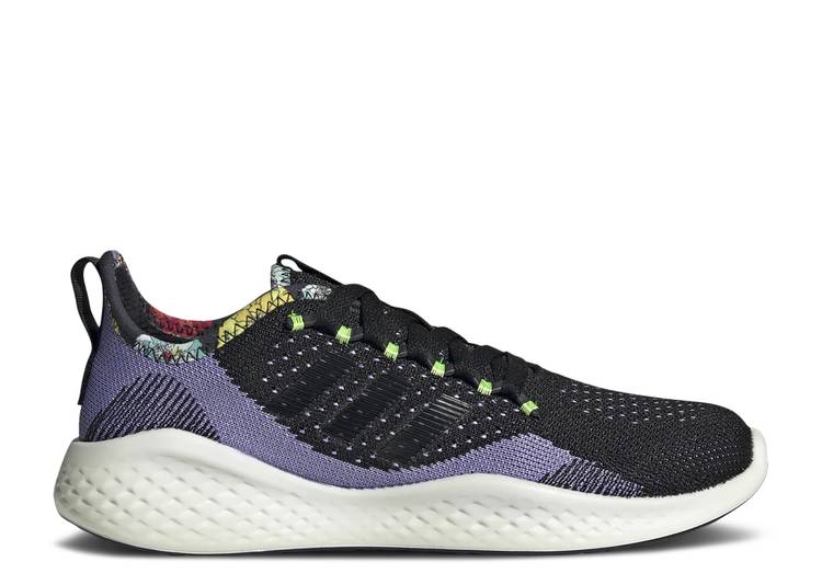 【 ADIDAS WMNS FLUIDFLOW 2.0 'BLACK PURPLE' / CORE BLACK CORE BLACK SOLAR 】 アディダス コア 黒色 ブラック スニーカー レディース