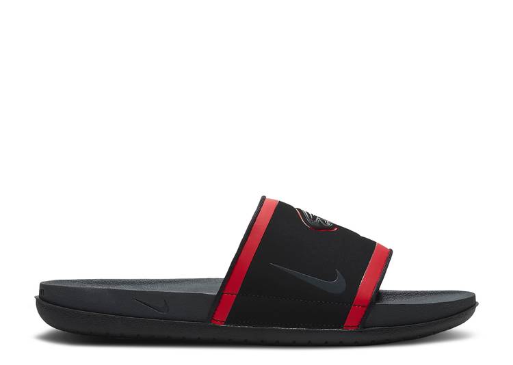 【 NIKE NFL X OFFCOURT SLIDE \u0027ATLANTA FALCONS\u0027 / BLACK UNIVERSITY RED WHITE 】 サンダル 黒いこと 黒いこと 赤 赤いこと 白いこと 白いこと \u0027ジョージアの州都 ファルコンズ\u0027 スニーカー メンズ ナイキ