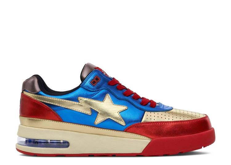 【 BAPE ROADSTA 'NAVY' / NAVY RED 】 紺色 ネイビー 赤 レッド スニーカー メンズ ベイプ|スニケス