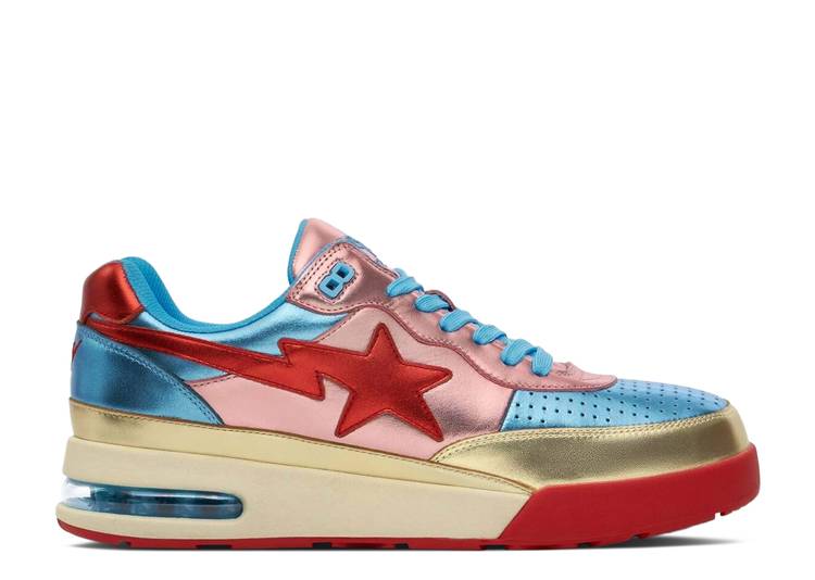 【 BAPE ROADSTA METALLIC PINK BLUE / PINK BLUE 】 ピンク 青色 ブルー スニーカー メンズ ベイプ