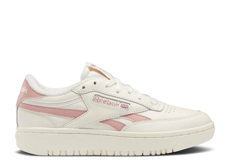 【 REEBOK WMNS CLUB C DOUBLE \u0027CHALK SMOKEY ROSE\u0027 / CHALK SMOKEY ROSE CHALK 】 リーボック 野球クラブ さくら色 スニーカー レディース