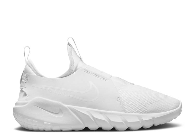 【 NIKE FLEX RUNNER 2 GS TRIPLE WHITE / WHITE WHITE 】 白色 ホワイト ジュニア キッズ ベビー マタニティ スニーカー ナイキ