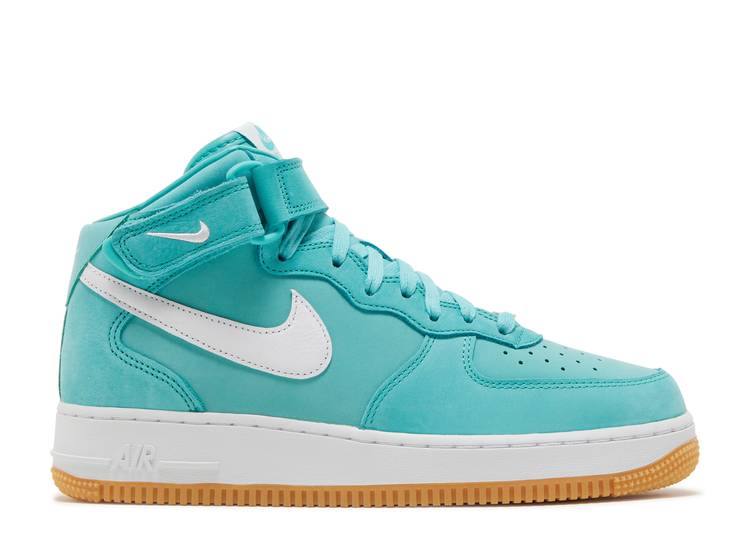 【 NIKE AIR FORCE 1 MID \u0027WASHED TEAL\u0027 / 7 27 22 】 ミッド 空軍 スニーカー メンズ ナイキ