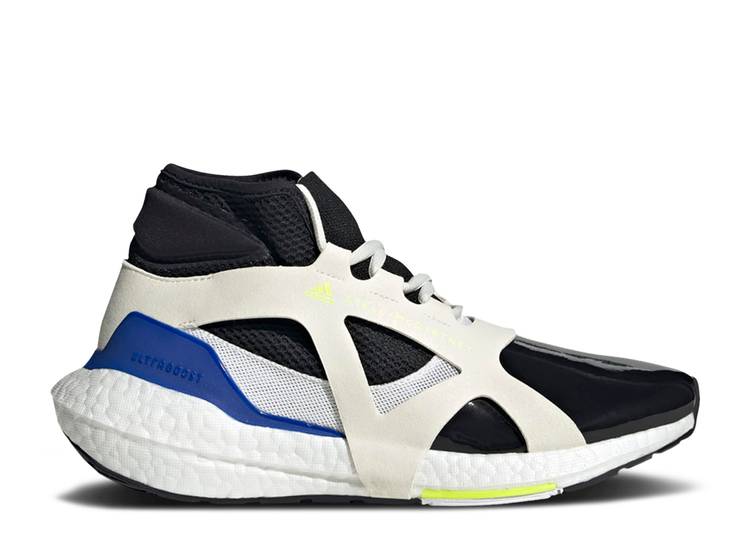 【 ADIDAS STELLA MCCARTNEY X WMNS ULTRABOOST 21 \u0027WHITE BLACK BOLD BLUE\u0027 / CLOUD WHITE CORE BLACK BOLD BLUE 】 アディダス 黒いこと 黒いこと 白いこと 白いこと 中核グループ 青碧 青碧 スニーカー レディース
