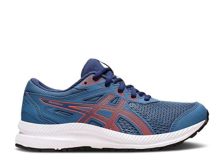 【 ASICS CONTEND 8 GS 'AZURE CHERRY TOMATO' / AZURE CHERRY TOMATO 】 アズール ジュニア キッズ ベビー マタニティ スニーカー アシックス