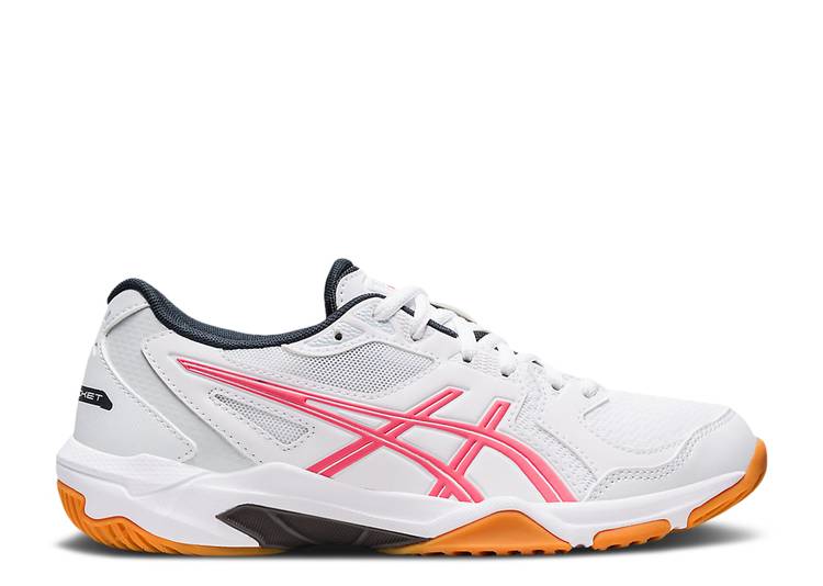 【 ASICS WMNS GEL ROCKET 10 'WHITE PINK CAMEO' / WHITE PINK CAMEO 】 ピンク 白色 ホワイト スニーカー レディース アシックス｜スニケス