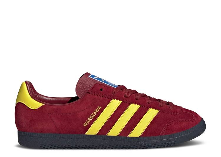 【 ADIDAS WARSZAWA SPEZIAL 'NOBLE MAROON' / NOBLE MAROON BRIGHT YELLOW NIGHT 】 アディダス スペシアル マルーン 黄色 イエロー ナイト スニーカー メンズ｜スニケス