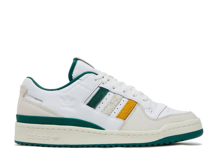 【 ADIDAS END. X FORUM LOW \u0027VARSITY - GREEN\u0027 / WHITE OFF WHITE GREEN 】 アディダス 討論会 白いこと 白いこと 緑 緑であること スニーカー メンズ スニーカー-靴