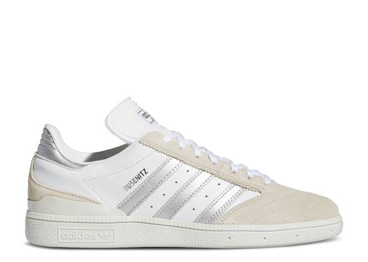 【 ADIDAS BUSENITZ 'WHITE SILVER METALLIC' / CRYSTAL WHITE SILVER METALLIC 】 アディダス 銀色 シルバー 白色 ホワイト スニーカー メンズ