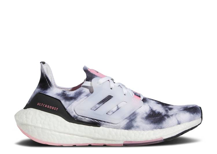 【 ADIDAS WMNS ULTRABOOST 22 \u0027TIE-DYE\u0027 / CLOUD WHITE CLOUD WHITE BLISS 】 アディダス 白いこと 白いこと \u0027TIEDYE\u0027 スニーカー レディース