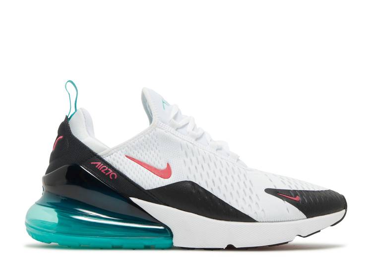 【 NIKE AIR MAX 270 'SOUTH BEACH' / WHITE RUSH PINK WASHED TEAL 】 マックス 白色 ホワイト ラッシュ ピンク エアマックス スニーカー メンズ ナイキ