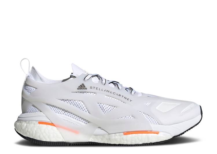 【 ADIDAS STELLA MCCARTNEY X SOLARGLIDE 'WHITE SIGNAL ORANGE' / CLOUD WHITE CLOUD WHITE APP 】 アディダス 白色 ホワイト スニーカー メンズ