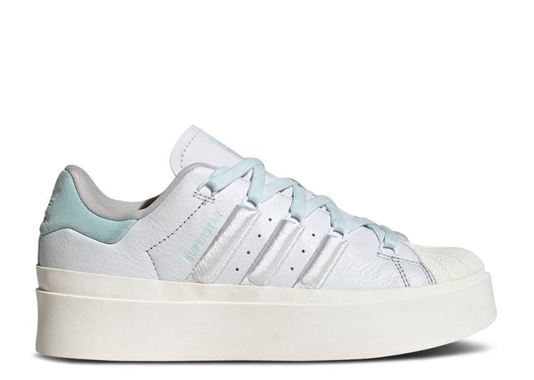 【 ADIDAS WMNS SUPERSTAR BONEGA \u0027WHITE ALMOST BLUE\u0027 / CRYSTAL WHITE CLOUD WHITE ALMOST 】 アディダス はやりっ子 白いこと 白いこと スニーカー レディース