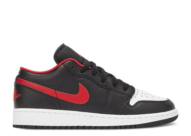 【 AIR JORDAN JORDAN 1 LOW GS WHITE TOE / BLACK FIRE RED WHITE 】 ナイキ 黒色 ブラック ファイア 赤 レッド 白色 ホワイト エアジョーダン ジュニア キッズ ベビー マタニティ スニーカー