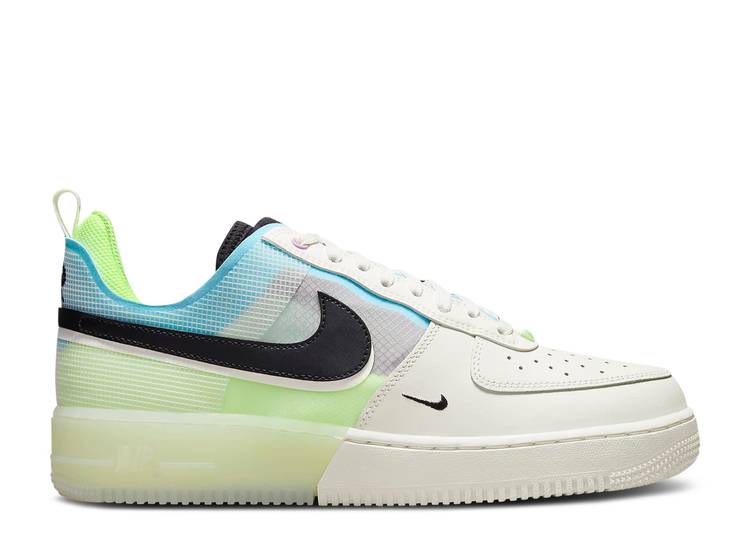 【 NIKE AIR FORCE 1 REACT 'SAIL BARELY VOLT' / SAIL BARELY VOLT GHOST GREEN 】 リアクト 緑 グリーン エアフォース スニーカー メンズ ナイキ｜スニケス