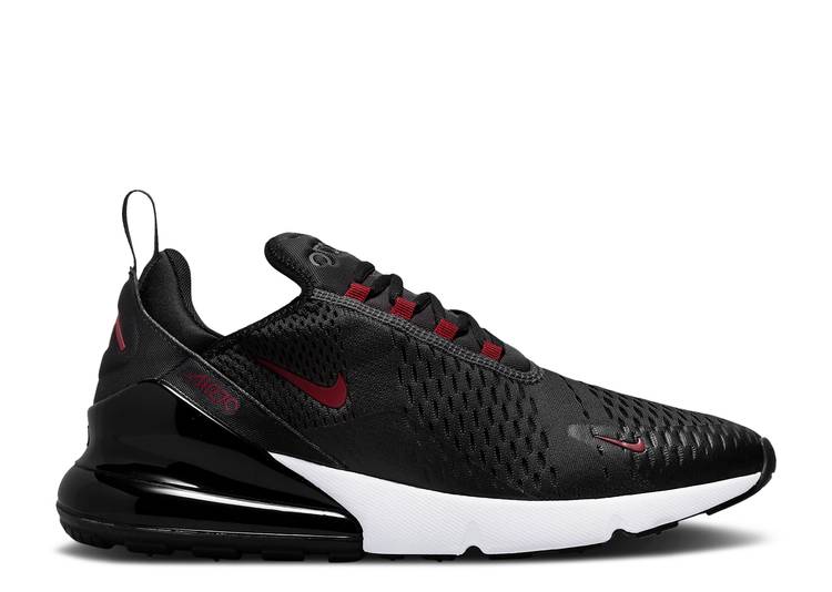 【 NIKE AIR MAX 270 'ANTHRACITE TEAM RED' / ANTHRACITE BLACK WHITE TEAM RED 】 マックス チーム 黒色 ブラック 白色 ホワイト 赤 レッド エアマックス スニーカー メンズ ナイキ