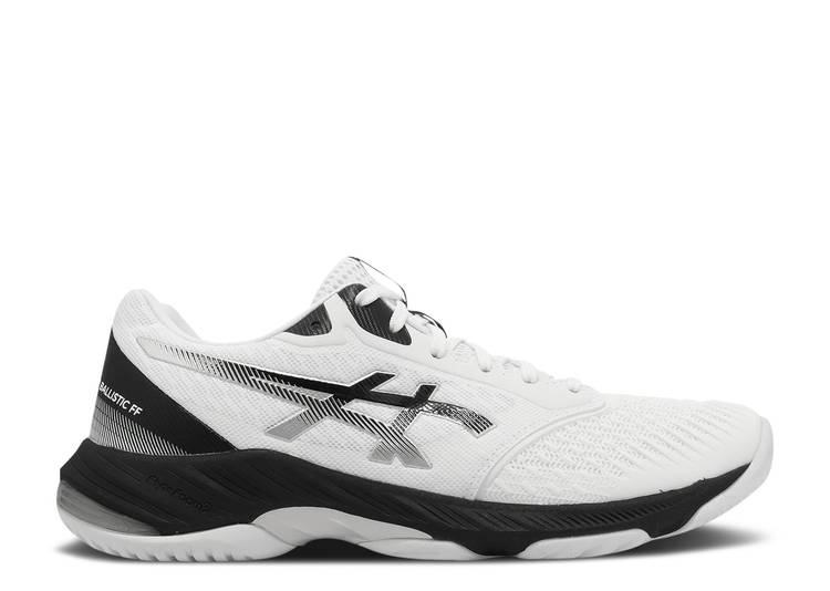 【 ASICS NETBURNER BALLISTIC FF 3 \u0027WHITE BLACK\u0027 / WHITE BLACK 】 白いこと 白いこと 黒いこと 黒いこと スニーカー メンズ アシックス 靴-スニーカー-メンズ靴