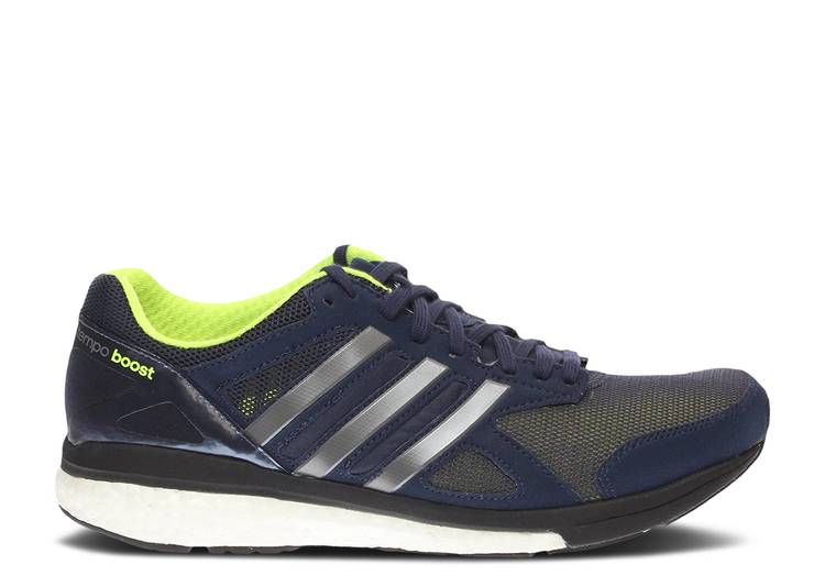 【 ADIDAS WMNS ADIZERO TEMPO 7 'MIDNIGHT INDIGO' / MIDNIGHT INDIGO SOLAR YELLOW 】 アディダス アディゼロ 藍色 インディゴ 黄色 イエロー スニーカー レディース