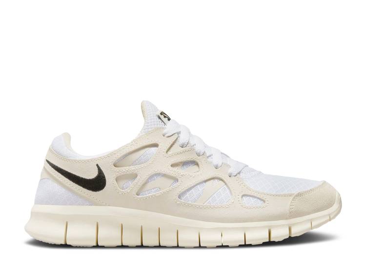 【 NIKE WMNS FREE RUN 2 'WHITE LIGHT BONE' / WHITE BLACK LIGHT BONE PHANTOM 】 フリー ラン 白色 ホワイト 黒色 ブラック スニーカー レディース ナイキ画像