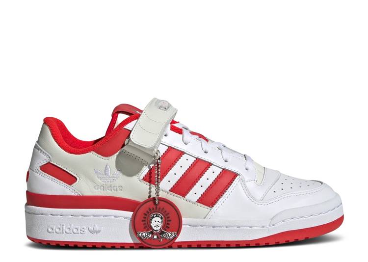 【 ADIDAS TRAP KITCHEN X FORUM LOW \u0027ADILICIOUS CITY SERIES\u0027 / CLOUD WHITE CLOUD WHITE VIVID 】 アディダス 討論会 シティ 白いこと 白いこと スニーカー メンズ 靴-メンズ靴