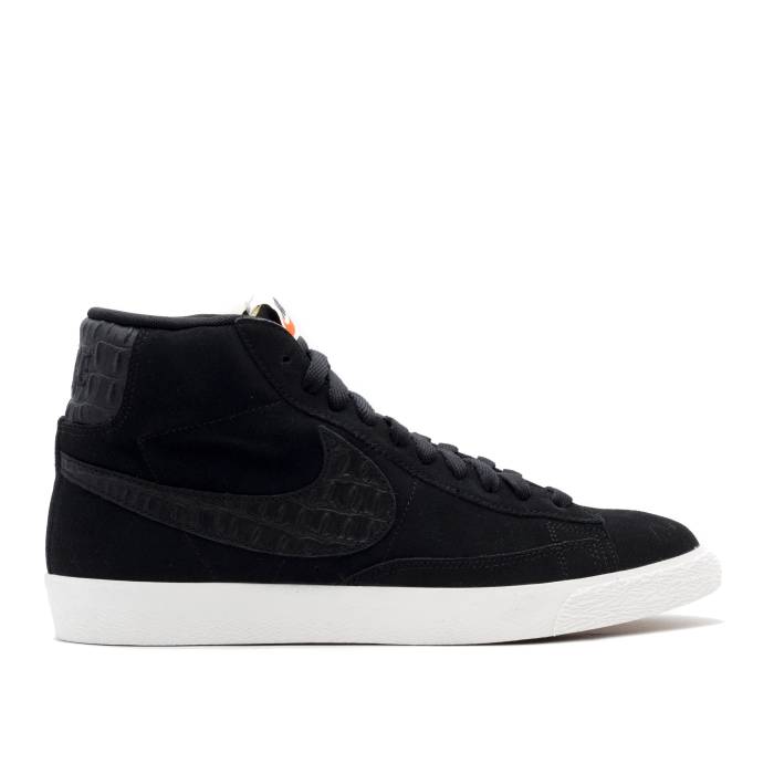 ナイキ Nike 【 Blazer Mid Premium Vintage Men Black/Gum Light Brown/Gum Light Brown/Sail 】 ブレイザー ミッド Premium プレミアム vintage ビンテージ・ヴィンテージ メンズ 黒色 ブラック 茶色 ブラウン