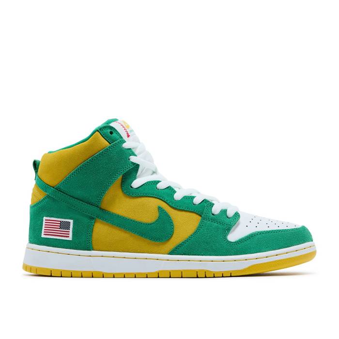 ナイキ Nike 【 Dunk High Pro Sb 'Oakland Athletics' Men Stdm Grn/Stdm Grn-Blk Spd Yllw 】 ダンク ハイ プロ エスビー メンズ｜スニケス 76,835円