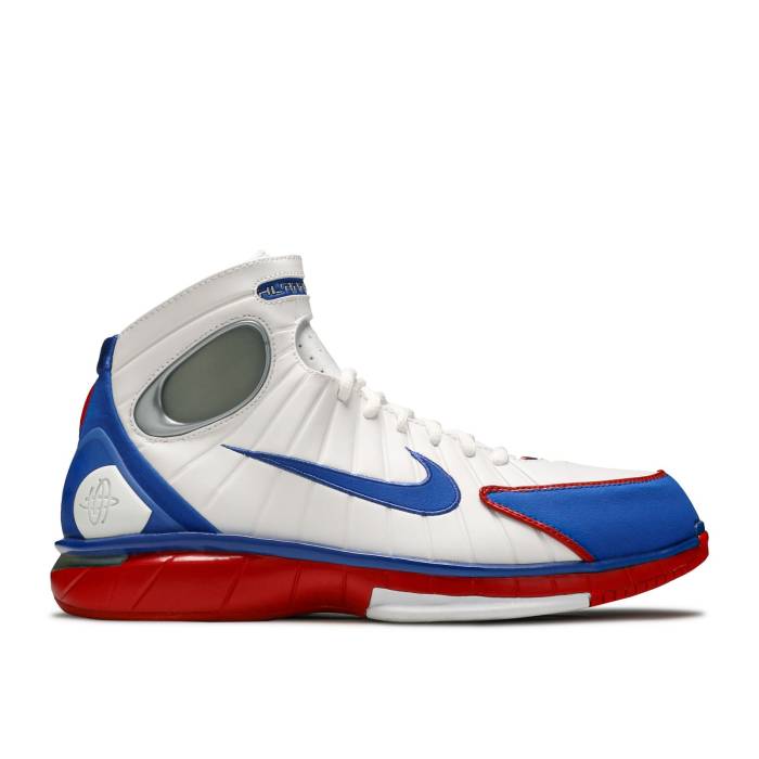 ナイキ Nike 【 Air Zoom Huarache 2K4 \u0027All-Star\u0027 2016 Men White/Game Royal-Sport Red-Metallic Silver 】 望遠レンズ Huarache ハラチ メンズ 白いこと 白いこと Game 取り組み Silver しろがね色・しろがね色