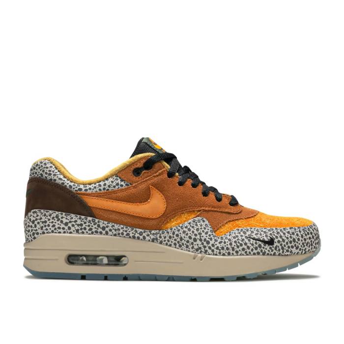 ナイキ Nike 【 Atmos X Air Max 1 \u0027Safari\u0027 2016 Men Flax/Kumquat/Chestnut 】 マックス メンズ
