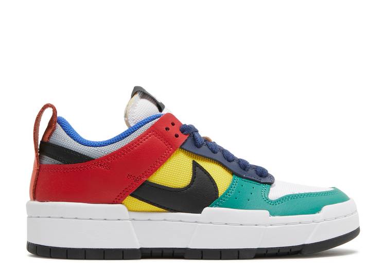 【 NIKE WMNS DUNK LOW DISRUPT \'MULTI-COLOR\' / 6 28 21 】 ダンク ダンクロー \'MULTICOLOR\' スニーカー レディース ナイキ｜スニケス