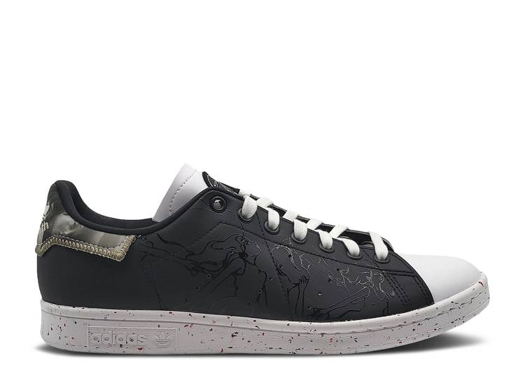 【 ADIDAS YOSHITOSHI KANEMAKI X STAN SMITH \u0027BLACK WHITE\u0027 / CORE BLACK CORE BLACK FOOTWEAR 】 アディダス 中核グループ 黒いこと 黒いこと 視点仕損ない スニーカー メンズ 靴-スニーカー-メンズ靴