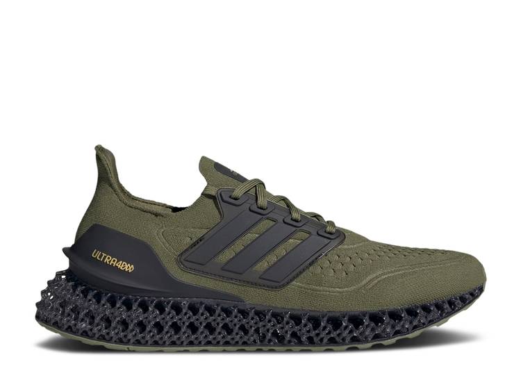 【 ADIDAS ULTRA 4DFWD \u0027FOCUS OLIVE\u0027 / FOCUS OLIVE CORE BLACK ORBIT 】 アディダス ウルトラ オリーブ 中核グループ 黒いこと 黒いこと スニーカー メンズ スニーカー-メンズ靴
