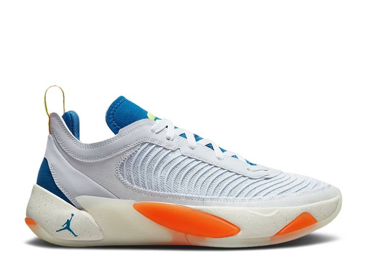 【 AIR JORDAN JORDAN LUKA 1 NEXT NATURE PF \u0027HABITAT\u0027 / FOOTBALL GREY DARK MARINA BLUE 】 ナイキ 薄墨色 薄墨色 青味 青み エアジョーダン スニーカー メンズ