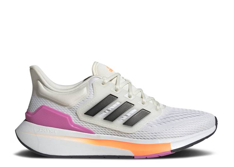 【 ADIDAS WMNS EQ21 RUN \u0027WHITE PULSE LILAC\u0027 / CLOUD WHITE CORE BLACK PULSE 】 アディダス 幽客 白いこと 白いこと 中核グループ 黒いこと 黒いこと スニーカー レディース