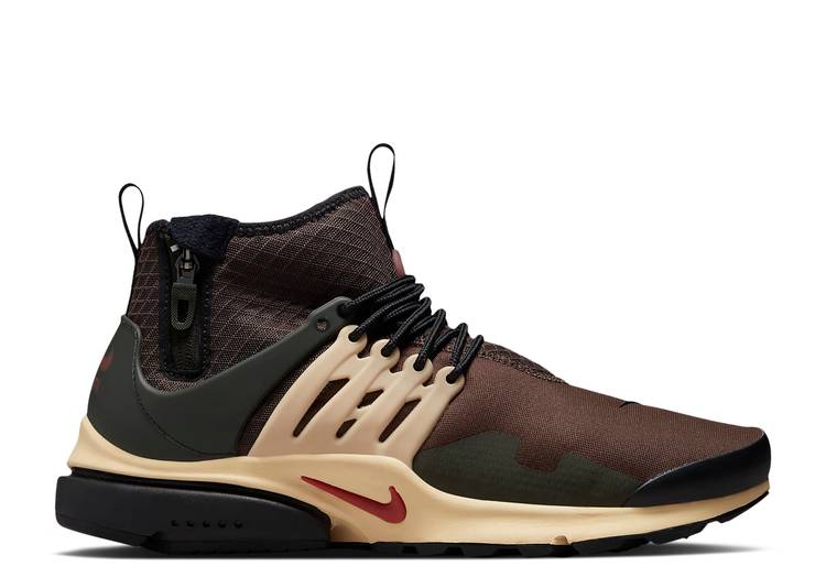 【 NIKE AIR PRESTO MID UTILITY 'BAROQUE BROWN SESAME' / BAROQUE BROWN SESAME SEQUOIA 】 プレスト ミッド 茶色 ブラウン エア スニーカー メンズ ナイキ
