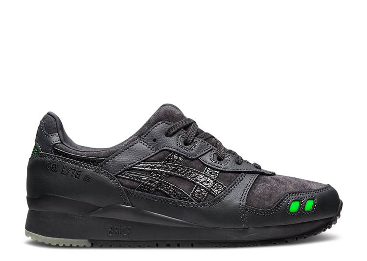 【 ASICS ATMOS X GEL LYTE 3 OG 'BLACK PYTHON' / BLACK BLACK 】 黒色 ブラック スニーカー メンズ アシックス|スニケス