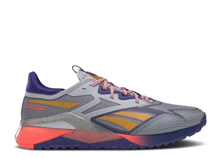 【 REEBOK NANO X2 TR ADVENTURE 'GREY BOLD PURPLE' / PURE GREY 3 BOLD PURPLE ORANGE 】 リーボック ナノ ピュア 灰色 グレー 紫 パープル 橙 オレンジ スニーカー メンズ 26,767円