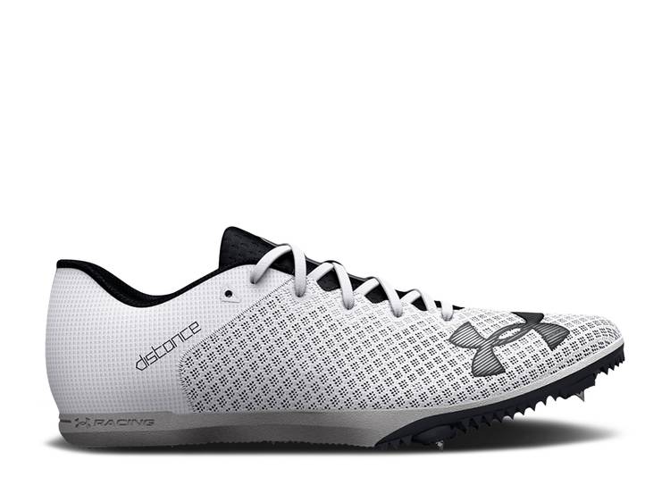 【 UNDER ARMOUR KICK DISTANCE 4 \u0027WHITE BLACK\u0027 / WHITE BLACK 】 蹴りつける 白いこと 白いこと 黒いこと 黒いこと アンダーアーマー スニーカー メンズ