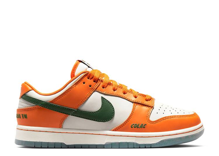 【 NIKE FLORIDA A&M UNIVERSITY X DUNK LOW 'RATTLERS' / ORANGE HORIZON FORTRESS GREEN 】 フロリダ ダンク 橙 オレンジ 緑 グリーン ダンクロー スニーカー メンズ ナイキ|スニケス
