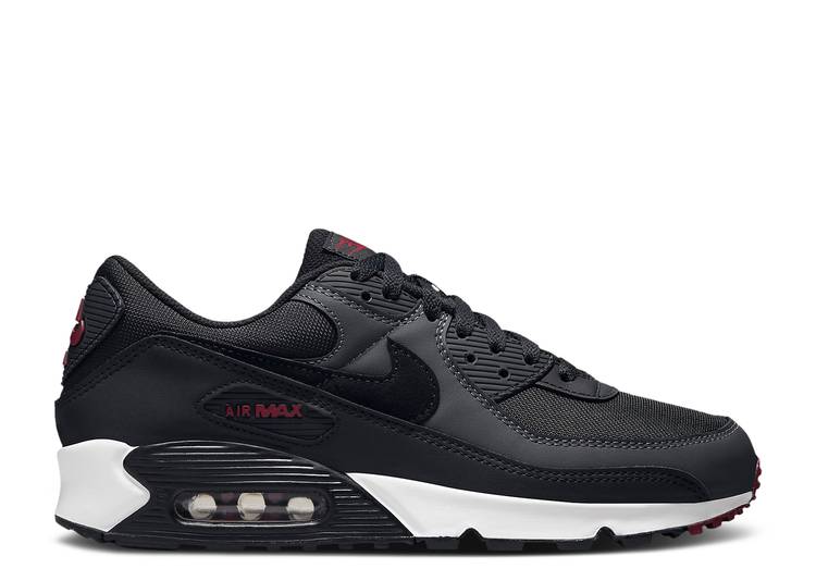 【 NIKE AIR MAX 90 'ANTHRACITE TEAM RED' / ANTHRACITE TEAM RED SUMMIT WHITE 】 マックス チーム 赤 レッド 白色 ホワイト エアマックス スニーカー メンズ ナイキ