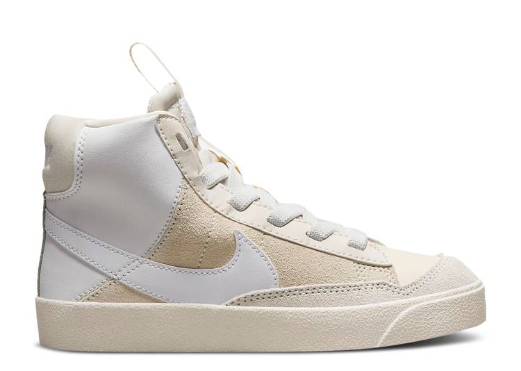 【 NIKE BLAZER MID '77 SE PS 'DANCE - WHITE PHANTOM' / SUMMIT WHITE PHANTOM LIGHT CREAM 】 ブレイザー ミッド 白色 ホワイト クリーム ジュニア キッズ ベビー マタニティ スニーカー ナイキ|スニケス