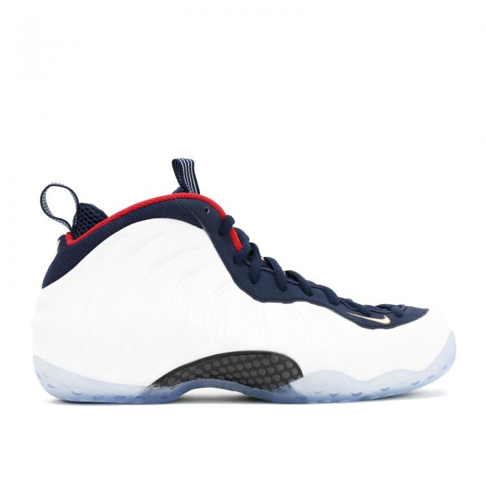 【 NIKE AIR FOAMPOSITE ONE PRM \u0027OLYMPIC\u0027 / OBSDN WHITE UNVRSTY RD METLLC G 】 フォームポジット 白いこと 白いこと エアフォームポジットワン スニーカー メンズ ナイキ