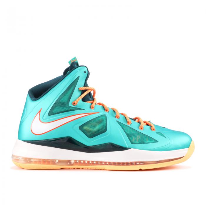 【 NIKE LEBRON 10 'MIAMI DOLPHINS' / ATMC TL SL DK ATMC TL TTL ORNG 】 レブロン 'マイアミ ドルフィンズ' スニーカー メンズ ナイキ|スニケス