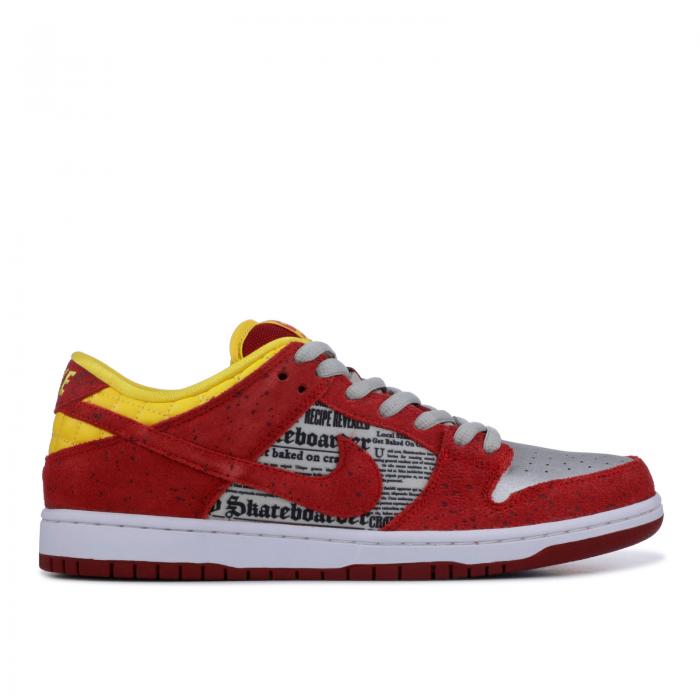 カジュアル Crawfish ナイキ ファッション ダンク ナイキ Red エスビー プレミアム アクション スニーカー Nike レッド Crawfish 赤 スニーカー ダンクロー メンズ Premium Red Nike Sb Qs Action Actn Rdmtllc Slvr