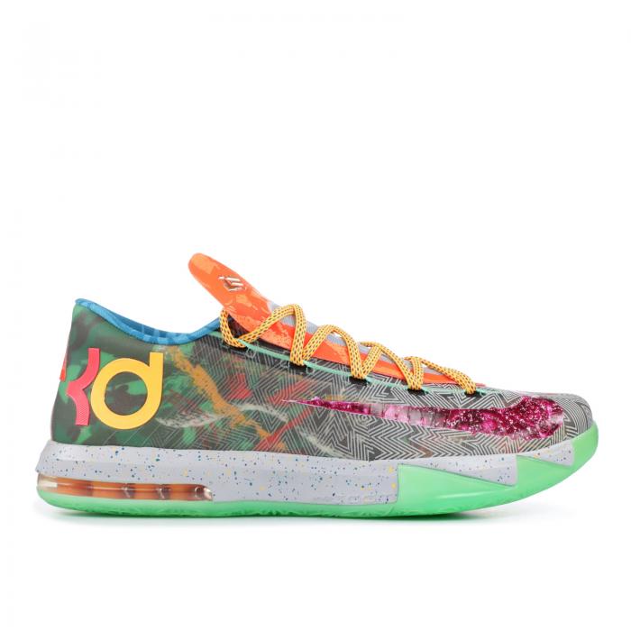 【 NIKE KD 6 \u0027WHAT THE KD\u0027 / HOOP PURPLE URGENT ORANGE SHRK 】 フープ 紫 パープル 橙 オレンジ色 スニーカー メンズ ナイキ