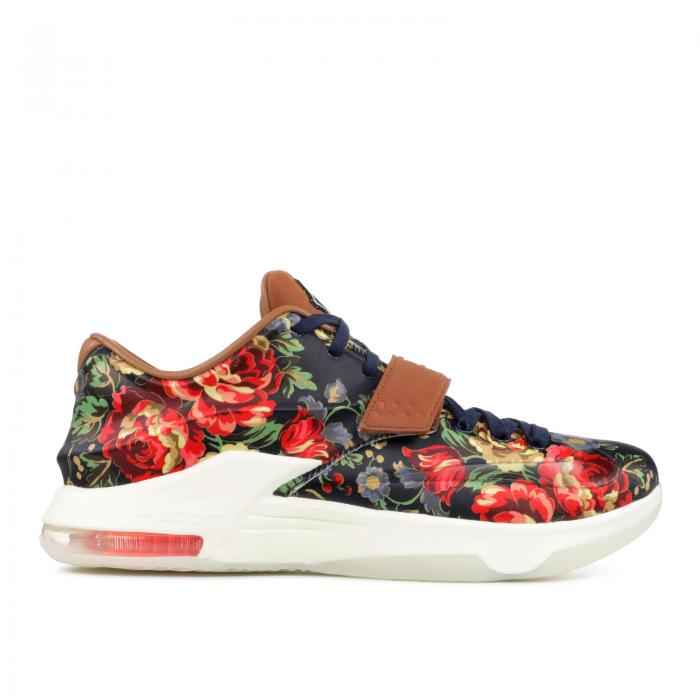 【 NIKE KD 7 EXT QS 'FLORAL' / MIDNIGHT NAVY BLACK HAZELNUT 】 紺色 ネイビー 黒色 ブラック スニーカー メンズ ナイキ｜スニケス