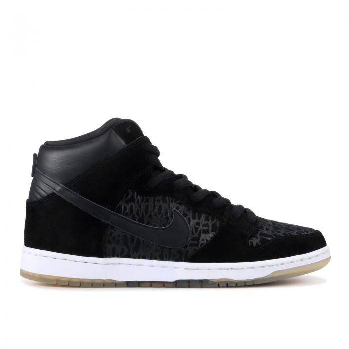 【 NIKE DUNK HIGH PREMIUM SB 'NECKFACE' / BLACK BLACK 】 ダンク ハイ プレミアム エスビー 黒色 ブラック ダンクハイ スニーカー メンズ ナイキ|スニケス