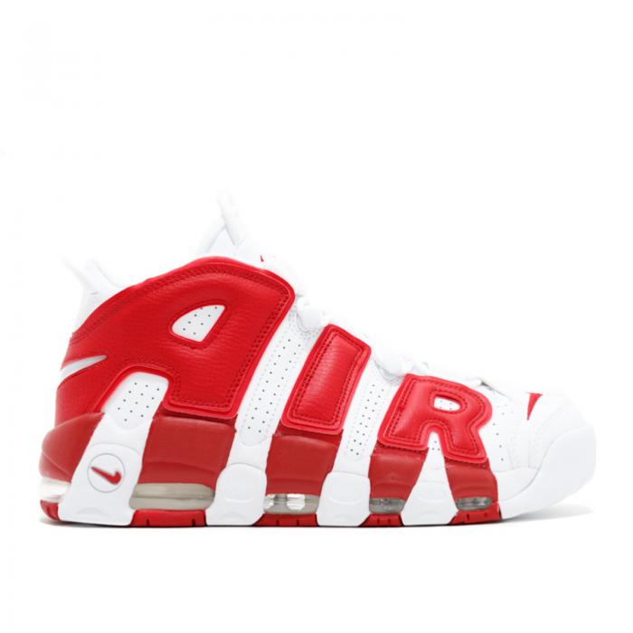 【 NIKE AIR MORE UPTEMPO 'WHITE RED' / WHITE WHITE GYM RED 】 アップテンポ 白色 ホワイト 赤 レッド エアモアアップテンポ モアテン スニーカー メンズ ナイキ|スニケス