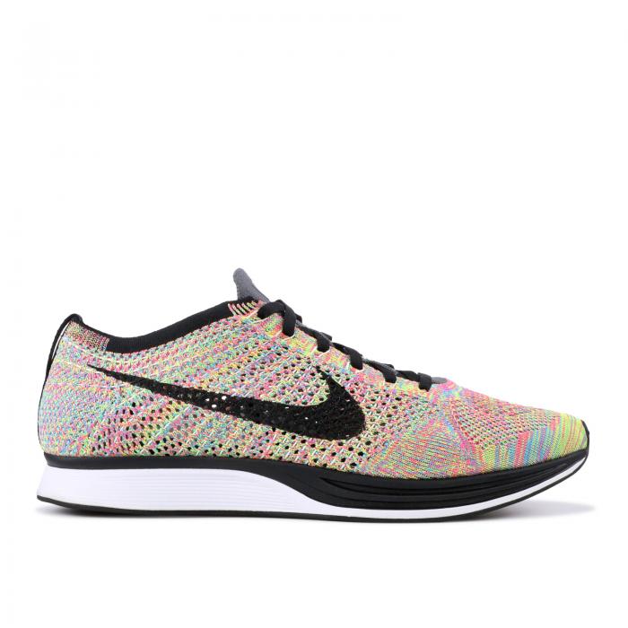 ナイキ Nike フライニット 灰色 グレー Grey Tongue スニーカー メンズ Nike Flyknit Racer Multicolor 16 Dark Grey Blackblue Glowpink Flash Ice Org Br