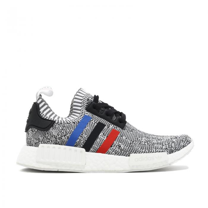 【 ADIDAS NMD_R1 PRIMEKNIT \u0027TRI COLOR\u0027 / GREY WHITE RED 】 アディダス 薄墨色 薄墨色 白いこと 白いこと 赤 赤いこと スニーカー メンズ