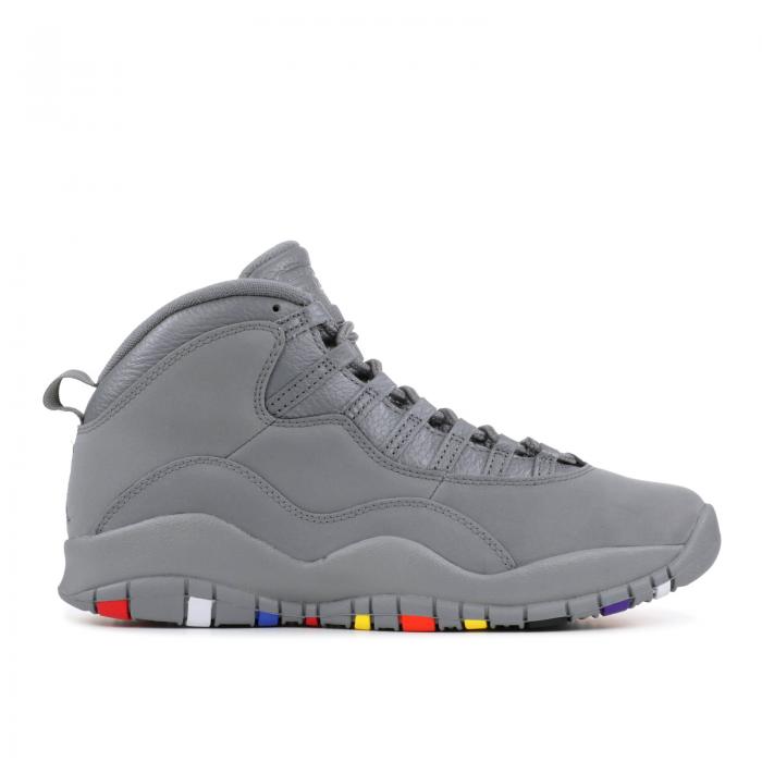 【 AIR JORDAN JORDAN 10 RETRO 'COOL GREY' 2018 / COOL GREY COOL GREY WHITE 】 ナイキ クール 灰色 グレー 白色 ホワイト エアジョーダン スニーカー メンズ｜スニケス